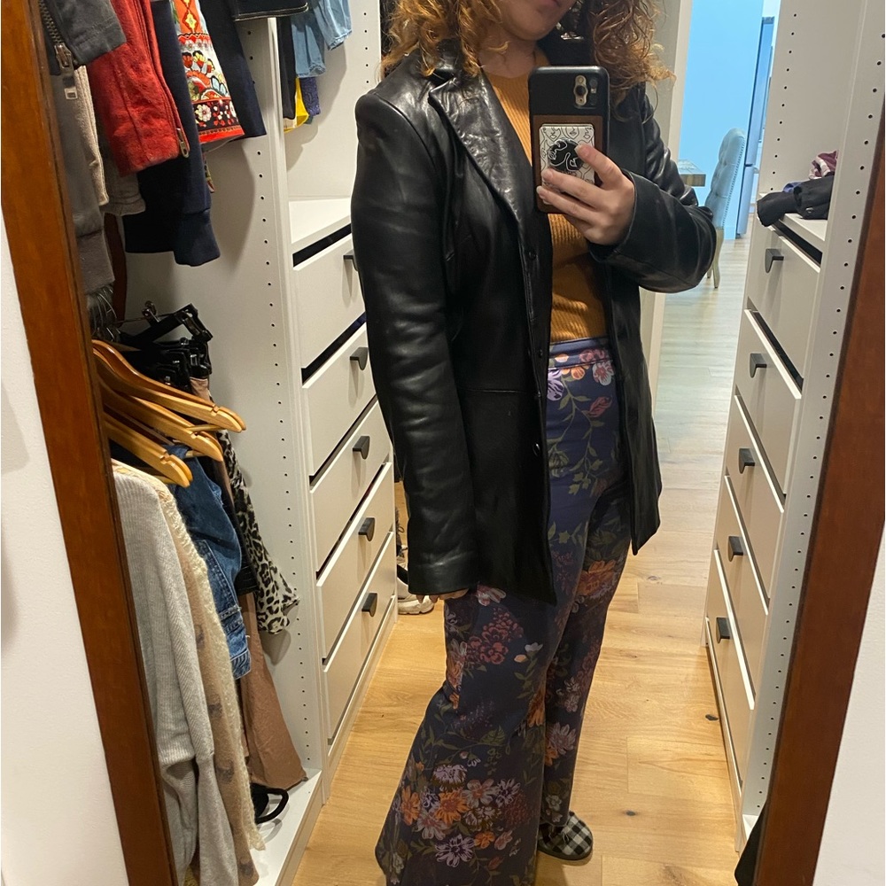 Vintage Leather Blazer